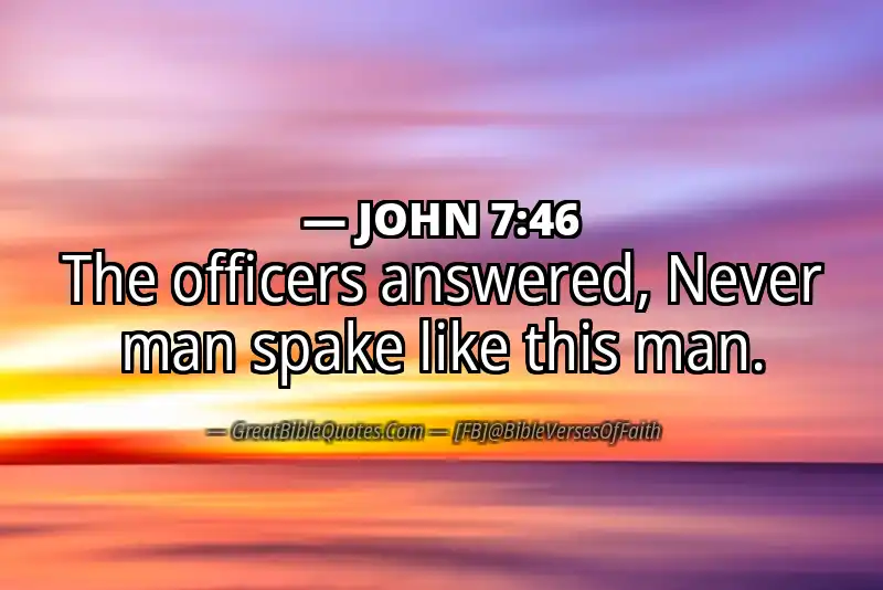 JOHN 7:46 Verse
