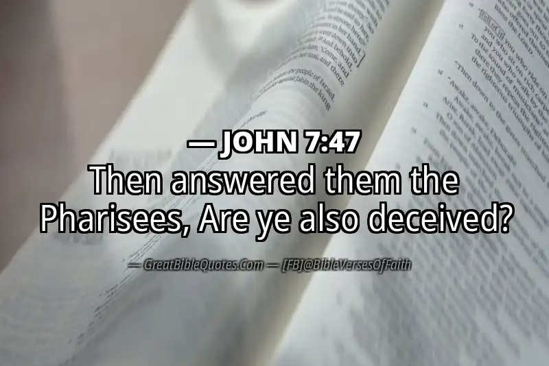 JOHN 7:47 Verse