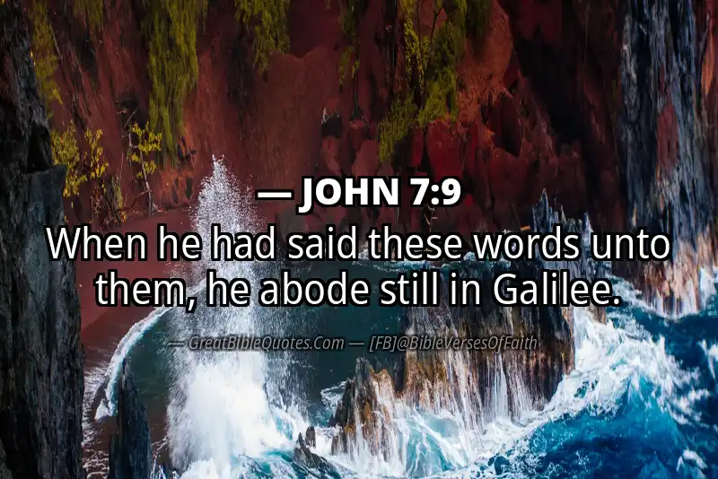 JOHN 7:9 Verse
