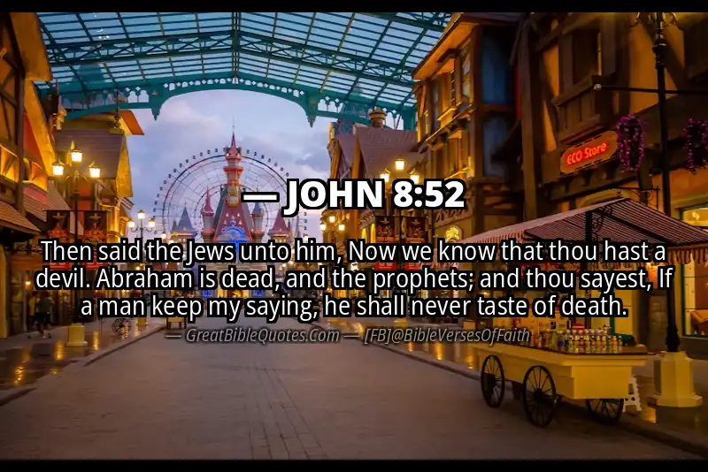 JOHN 8:52 Verse