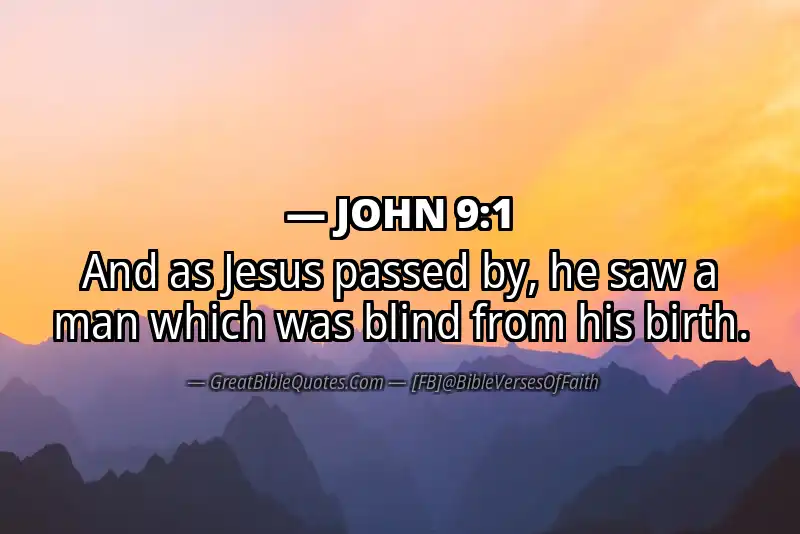JOHN 9:1 Verse