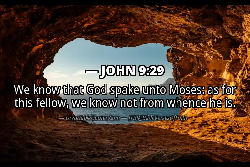 JOHN 9:29 Verse