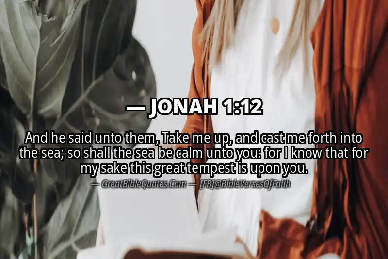 Bible verse: JONAH 1:12 Image