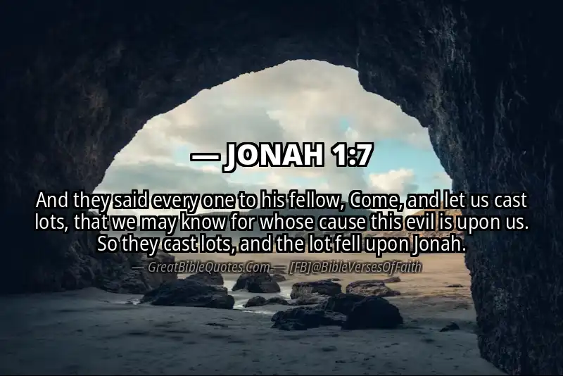 Bible verse: JONAH 1:7 Image