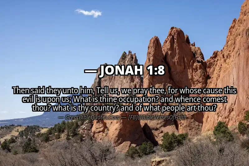 Bible verse: JONAH 1:8 Image