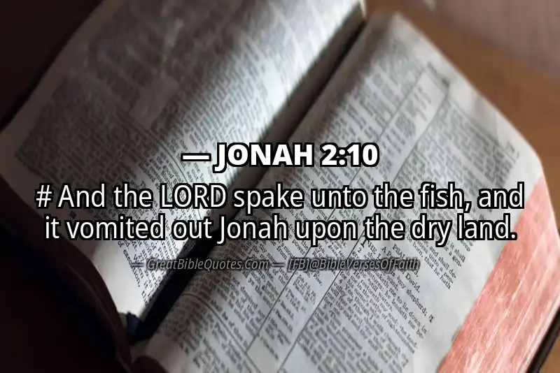Bible verse: JONAH 2:10 Image