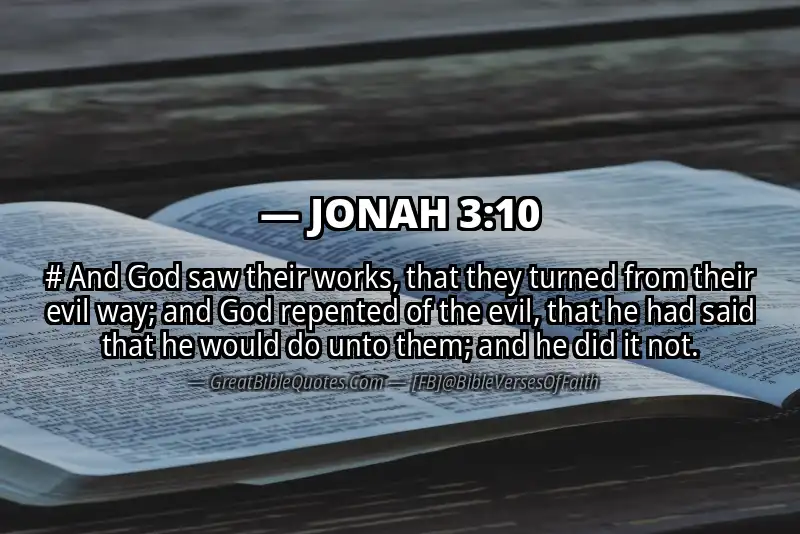 Bible verse: JONAH 3:10 Image