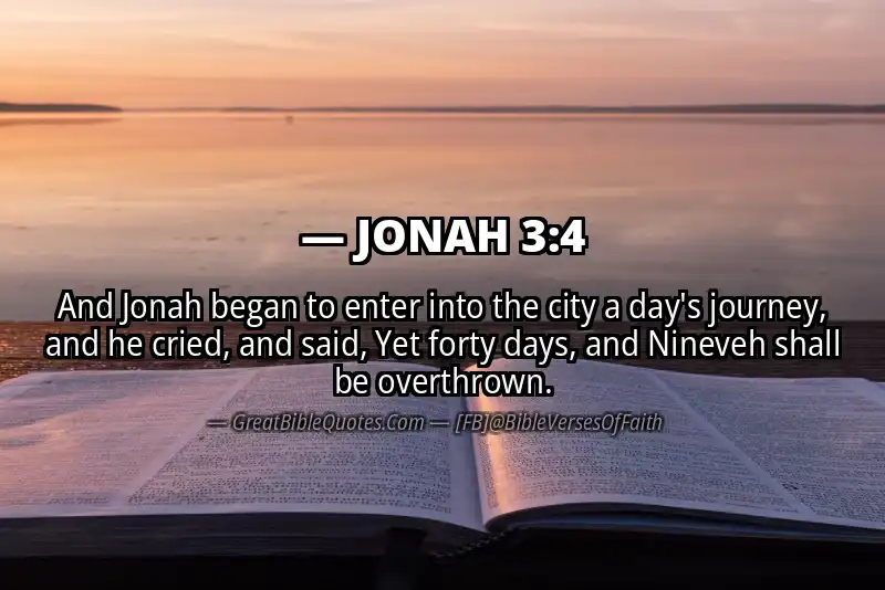 JONAH 3:4 Verse