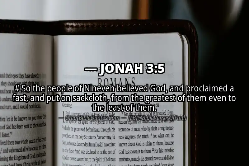 JONAH 3:5 Verse