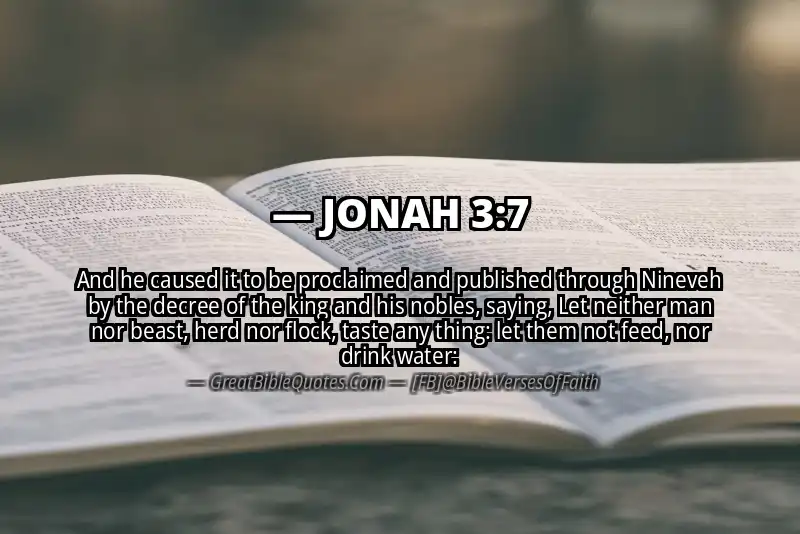 JONAH 3:7 Verse