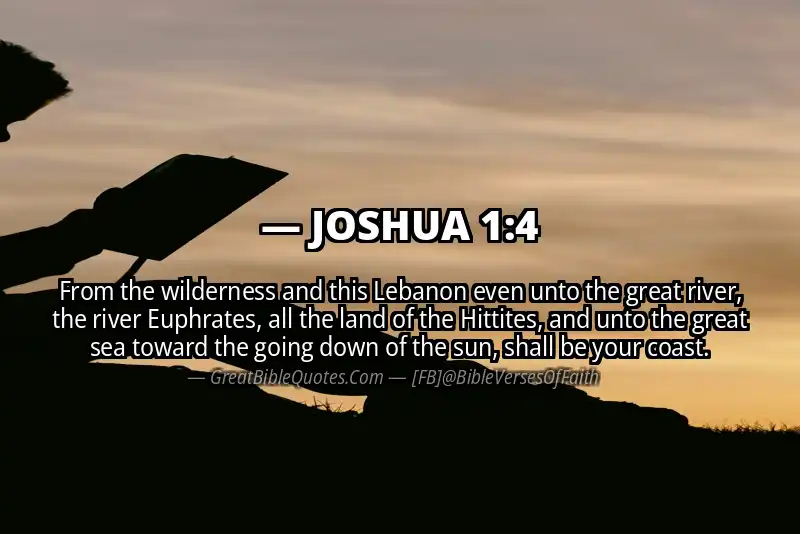 Bible verse: JOSHUA 1:4 Image