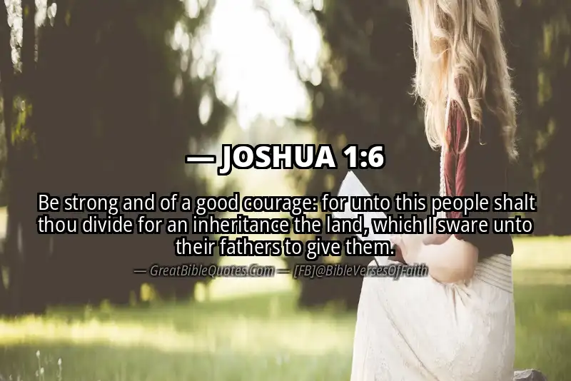 Bible verse: JOSHUA 1:6 Image