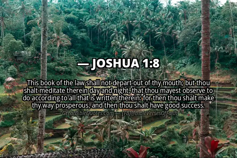Bible verse: JOSHUA 1:8 Image
