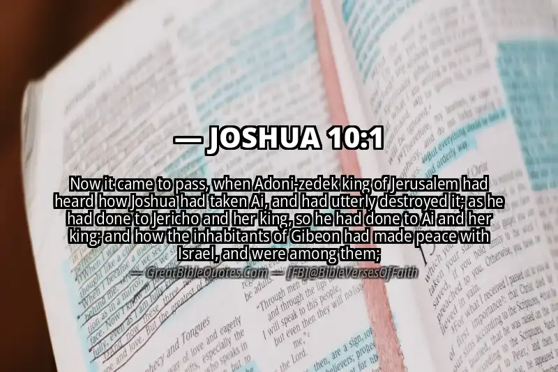 Bible verse: JOSHUA 10:1 Image