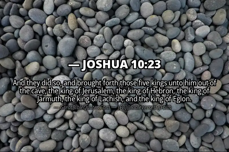 Bible verse: JOSHUA 10:23 Image