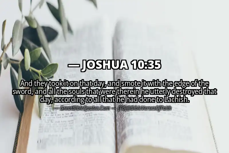 Bible verse: JOSHUA 10:35 Image