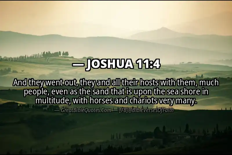 Bible verse: JOSHUA 11:4 Image