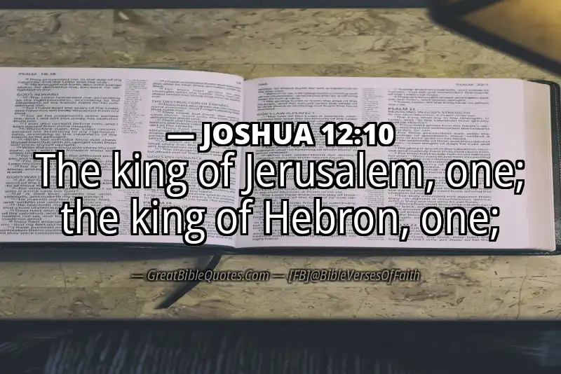 JOSHUA 12:10 Verse