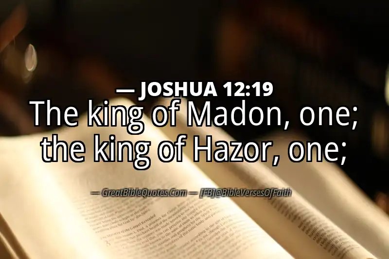 JOSHUA 12:19 Verse