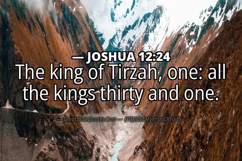 JOSHUA 12:24 Verse