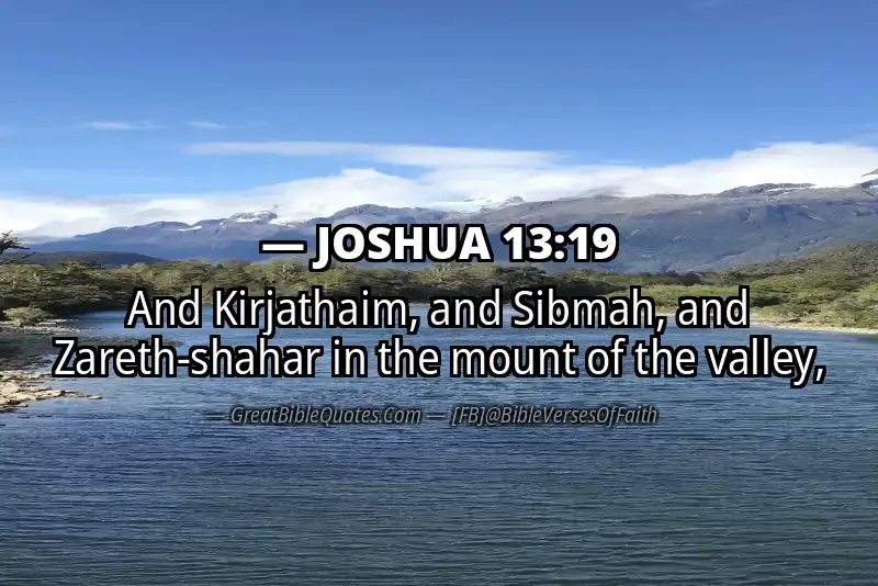 Bible verse: JOSHUA 13:19 Image