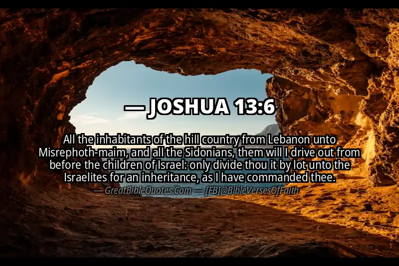 JOSHUA 13:6 Verse