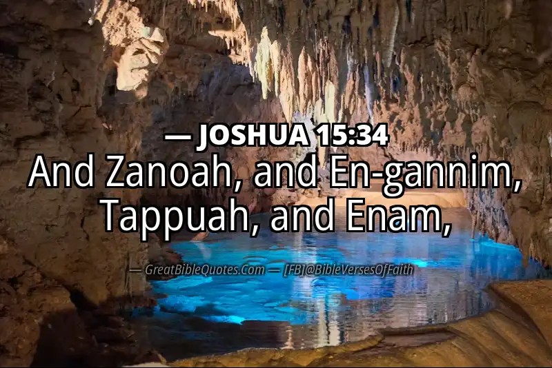 Bible verse: JOSHUA 15:34 Image
