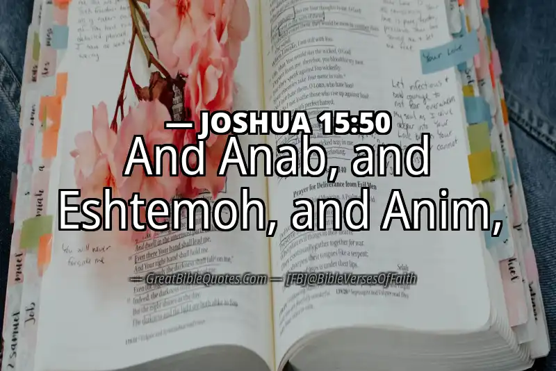 JOSHUA 15:50 Verse