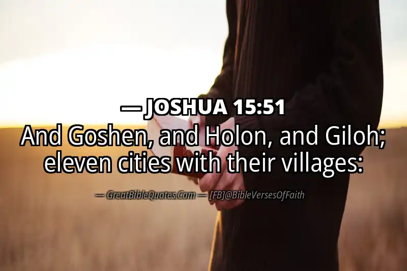 JOSHUA 15:51 Verse