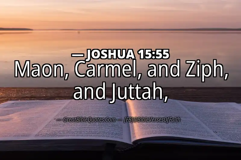 JOSHUA 15:55 Verse