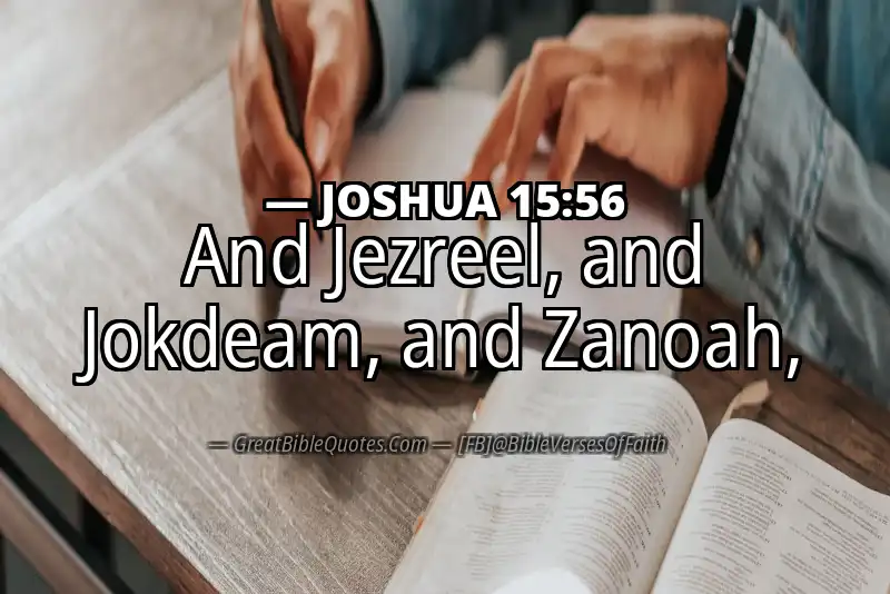 JOSHUA 15:56 Verse