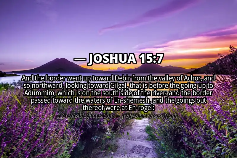 Bible verse: JOSHUA 15:7 Image