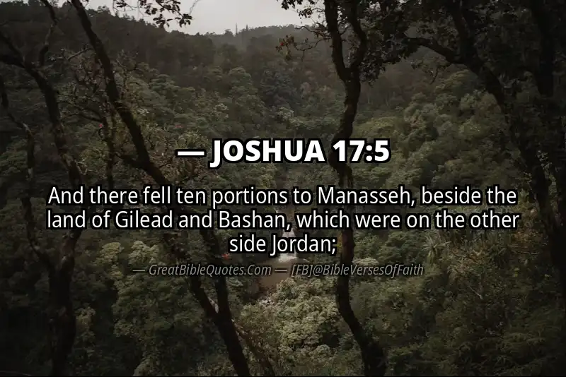 JOSHUA 17:5 Verse