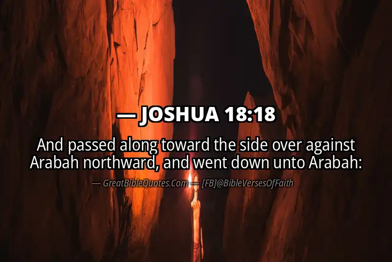 JOSHUA 18:18 Verse Image
