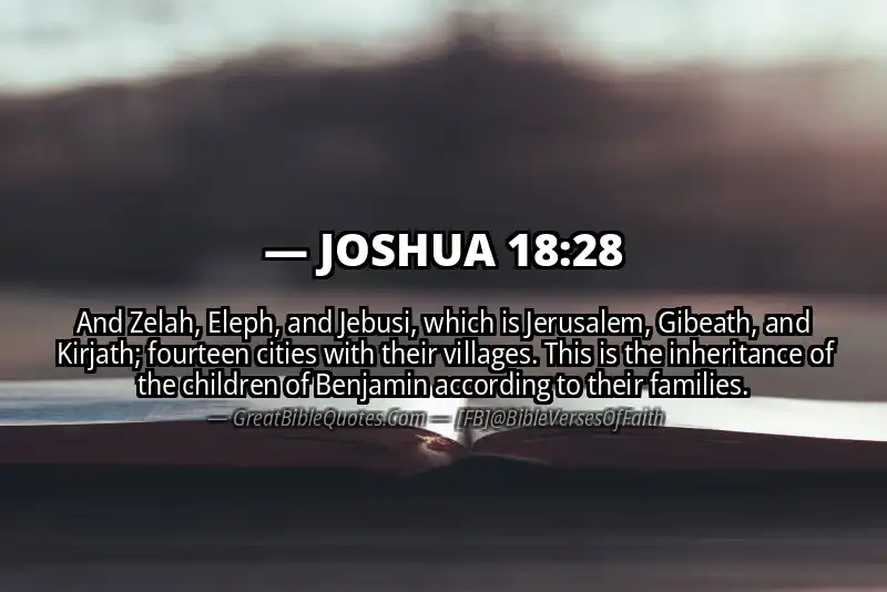 Bible verse: JOSHUA 18:28 Image