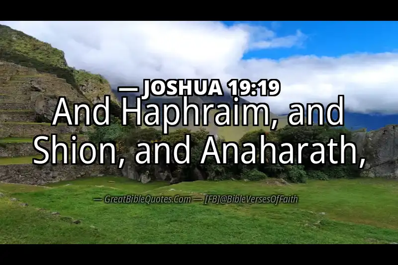 JOSHUA 19:19 Verse