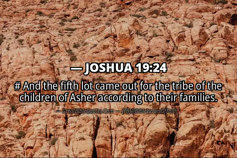 Bible verse: JOSHUA 19:24 Image