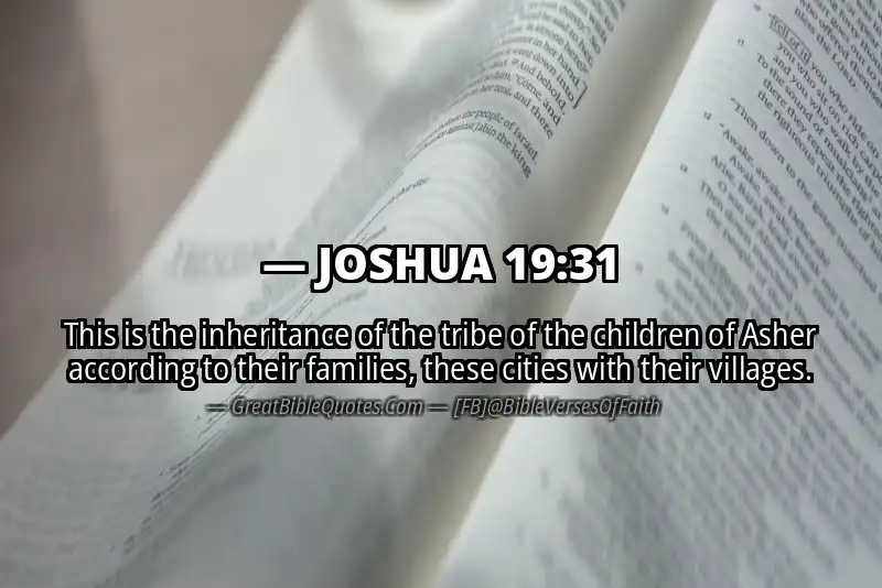 JOSHUA 19:31 Verse