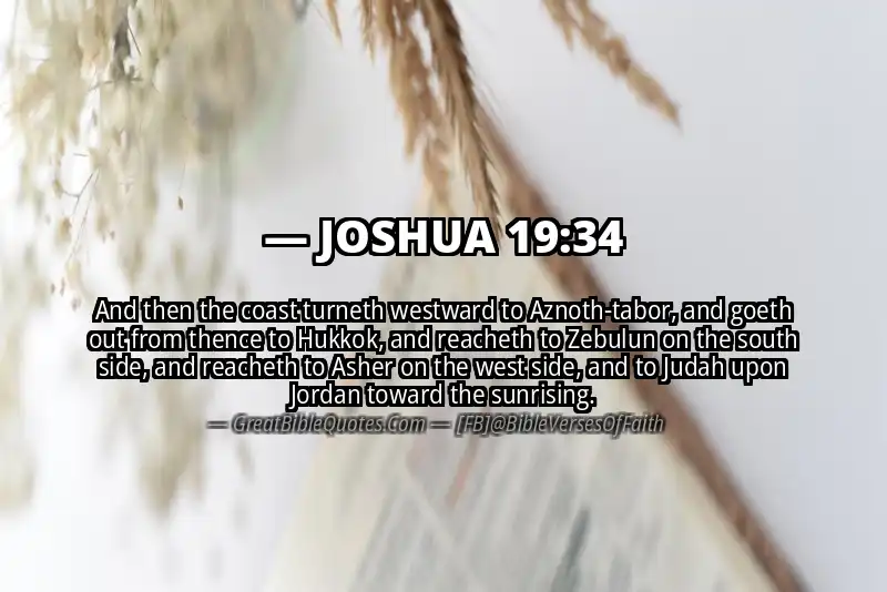 Bible verse: JOSHUA 19:34 Image