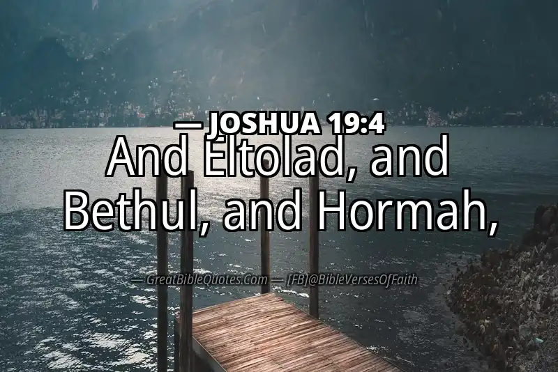 Bible verse: JOSHUA 19:4 Image