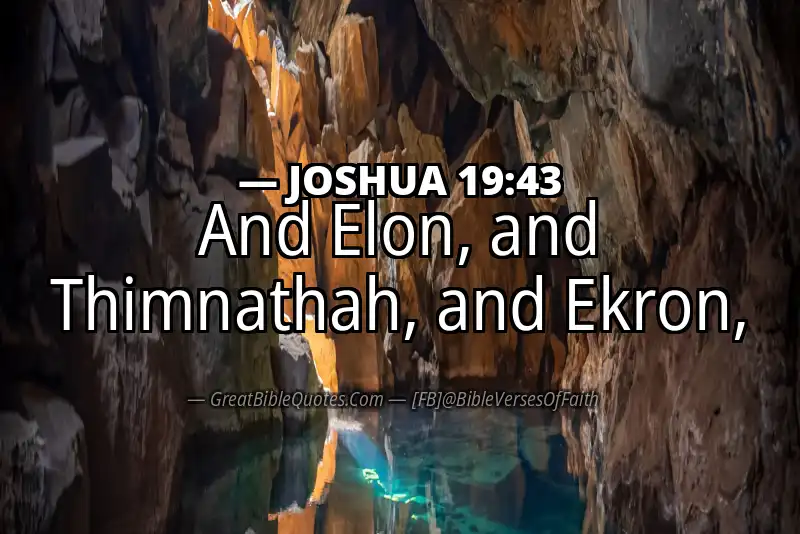 JOSHUA 19:43 Verse