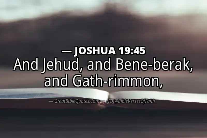 JOSHUA 19:45 Verse