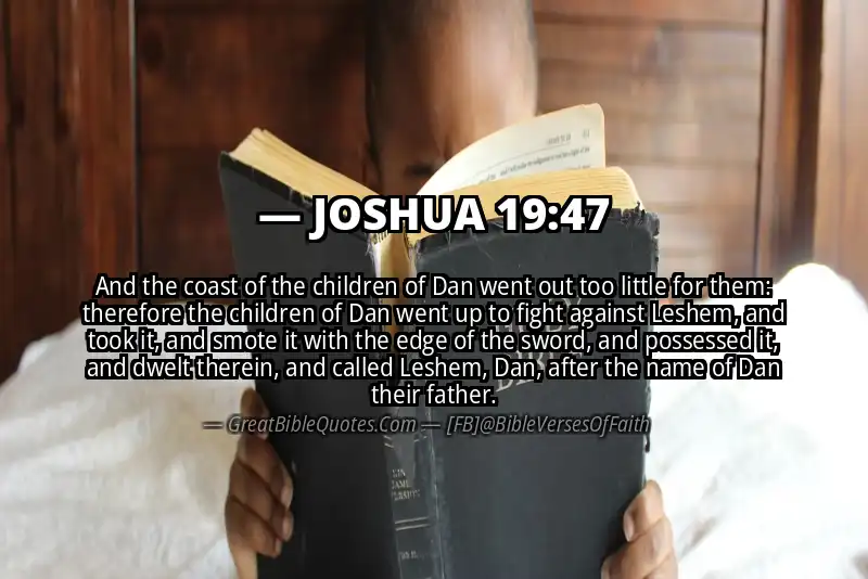 JOSHUA 19:47 Verse