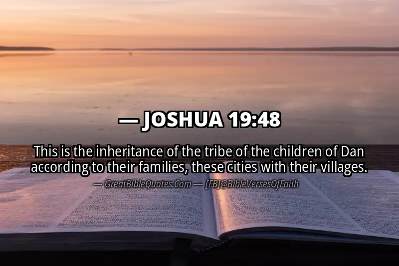 JOSHUA 19:48 Verse