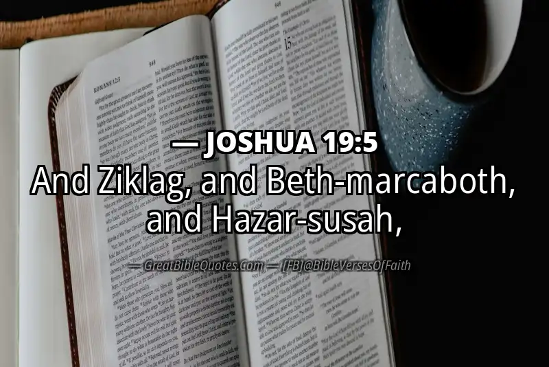Bible verse: JOSHUA 19:5 Image