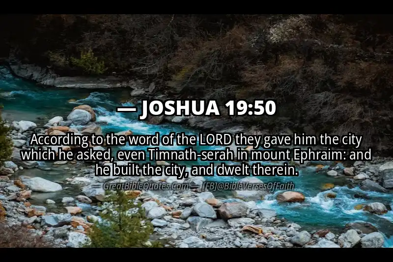 JOSHUA 19:50 Verse
