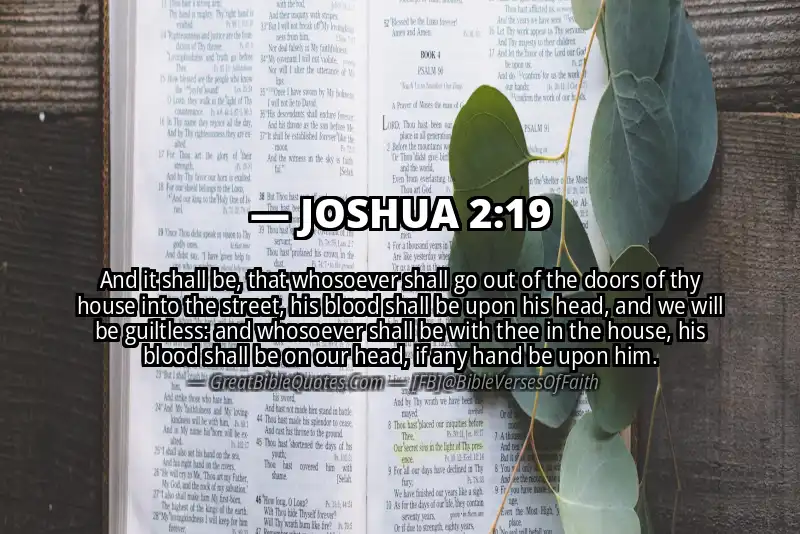 JOSHUA 2:19 Verse