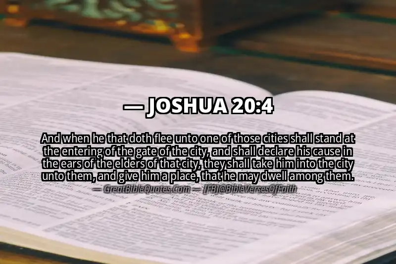 Bible verse: JOSHUA 20:4 Image