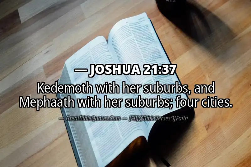 JOSHUA 21:37 Verse