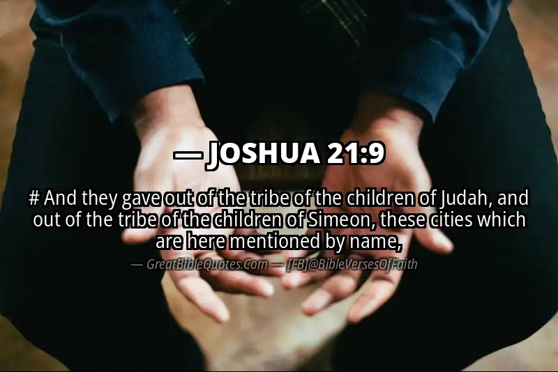 Bible verse: JOSHUA 21:9 Image
